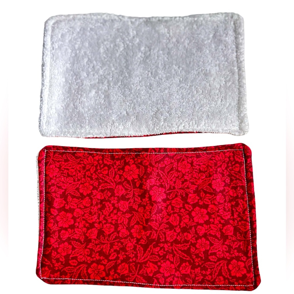 HAND CRAFTED Six 100% Cotton Terry Cloth Reusable Eco Friendly Unpaper Towels - Picture 6 of 8